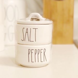 Rae Dunn SALT/PEPPER Stackable